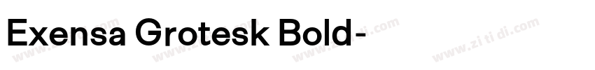 Exensa Grotesk Bold字体转换